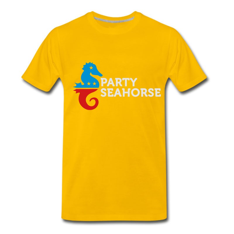 Men's Political Party Animals: Seahorse T-Shirt