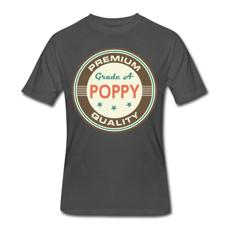 Men's Poppy Grandpa Gift For Grandfather T-Shirt