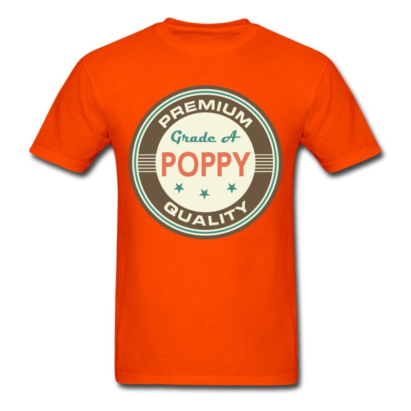 Men's Poppy Grandpa Gift For Grandfather T-Shirt