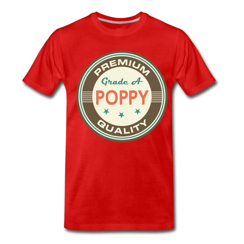 Men's Poppy Grandpa Gift For Grandfather T-Shirt