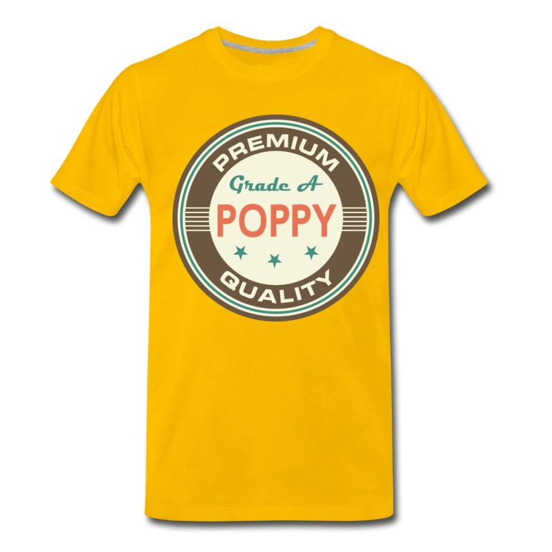 Men's Poppy Grandpa Gift For Grandfather T-Shirt