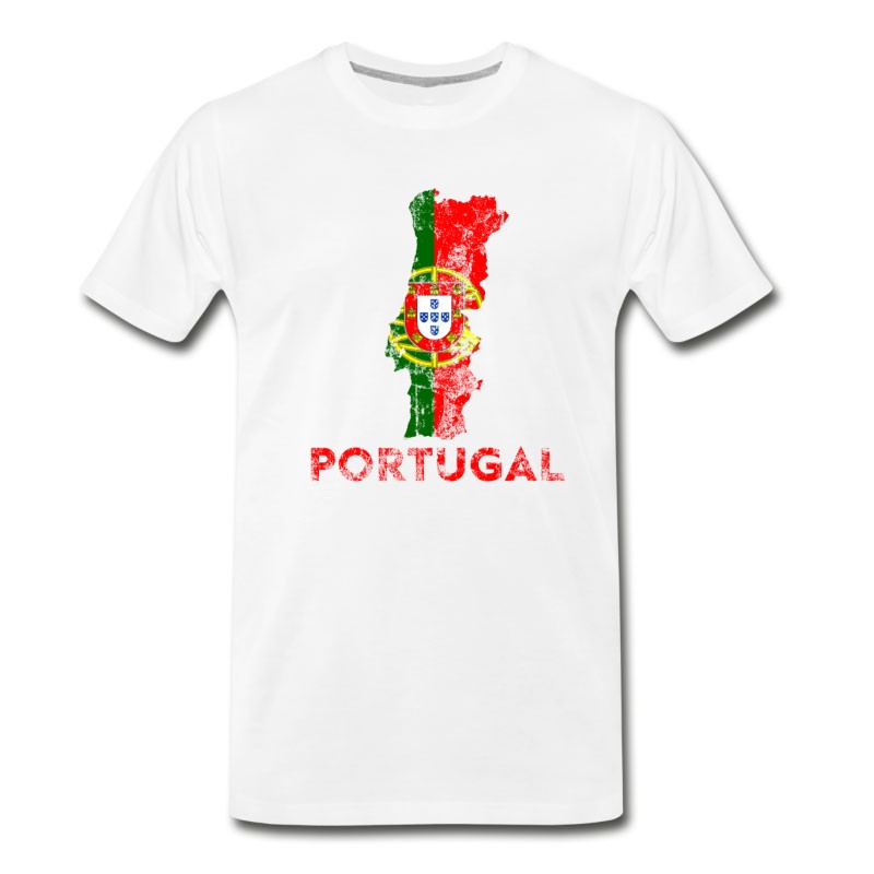 Men's Portugal Soccer Jersey Shirt Flag T-Shirt