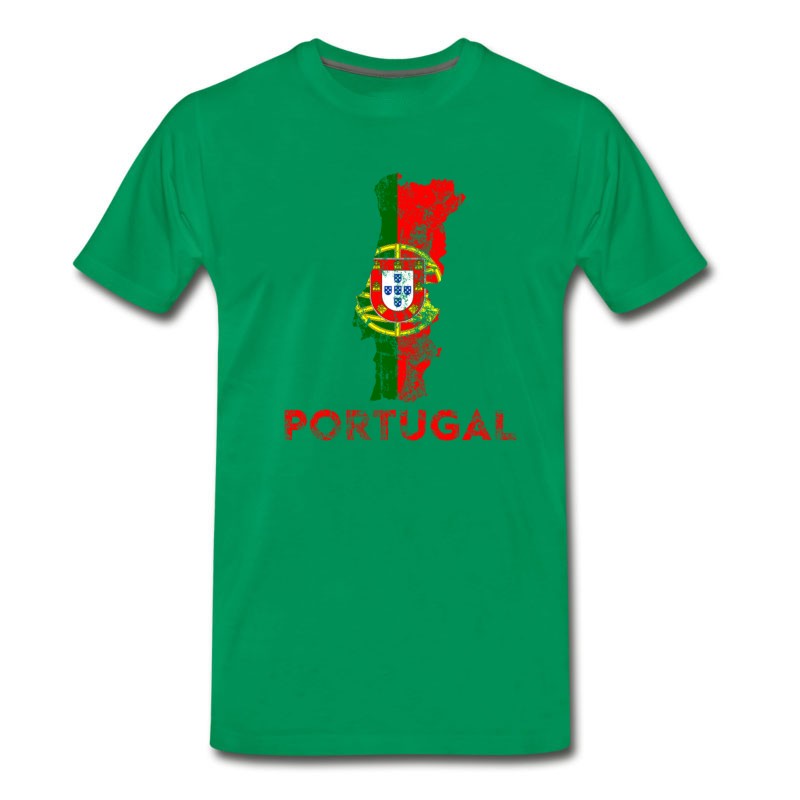 Men's Portugal Soccer Jersey Shirt Flag T-Shirt