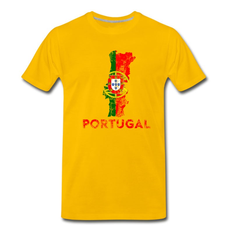 Men's Portugal Soccer Jersey Shirt Flag T-Shirt