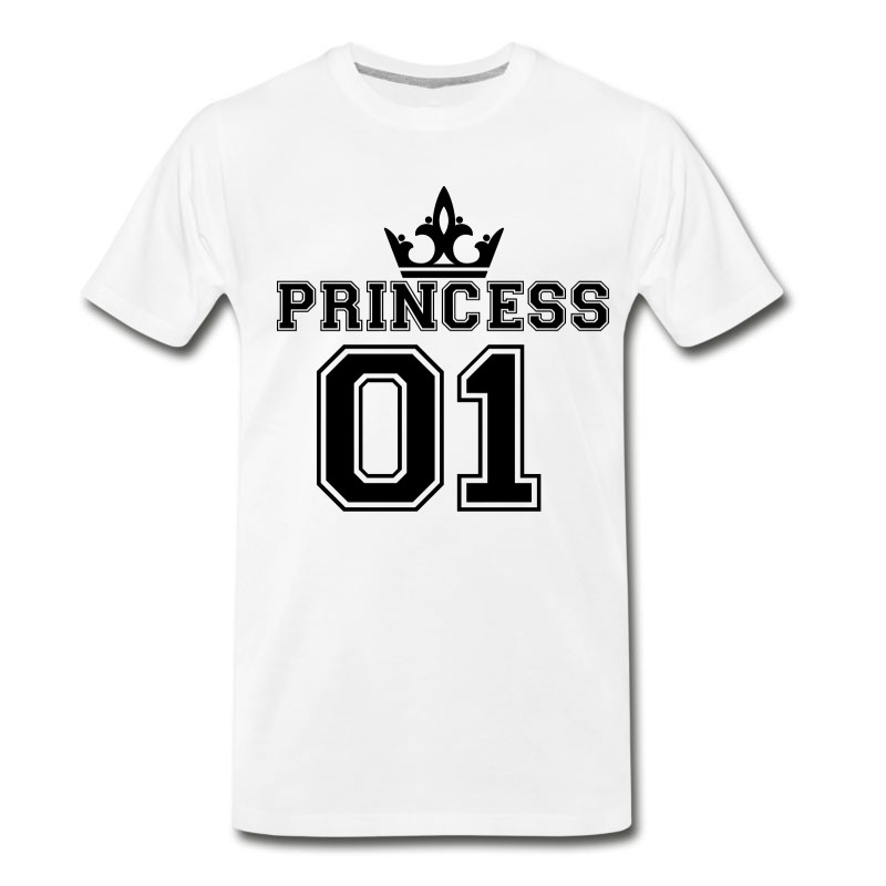 Men's Princess_with_crown_01 T-Shirt