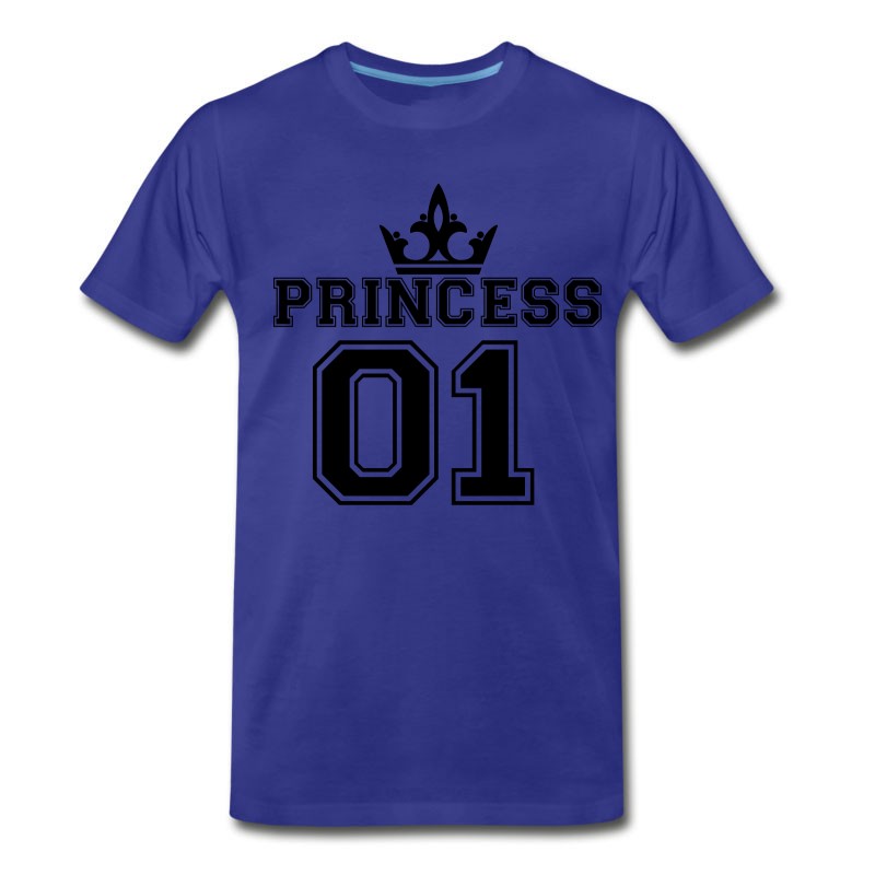 Men's Princess_with_crown_01 T-Shirt