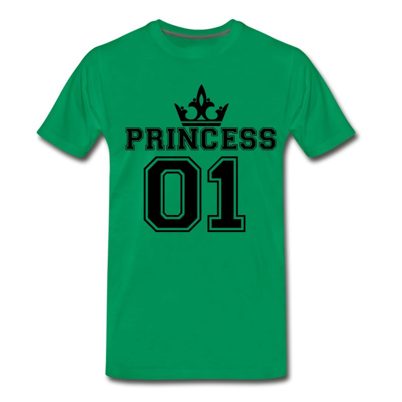 Men's Princess_with_crown_01 T-Shirt