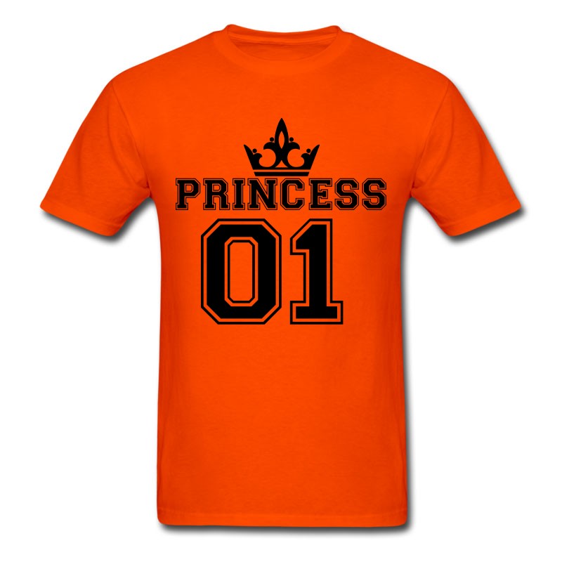 Men's Princess_with_crown_01 T-Shirt