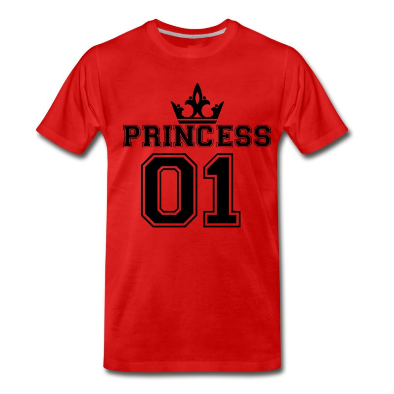 Men's Princess_with_crown_01 T-Shirt