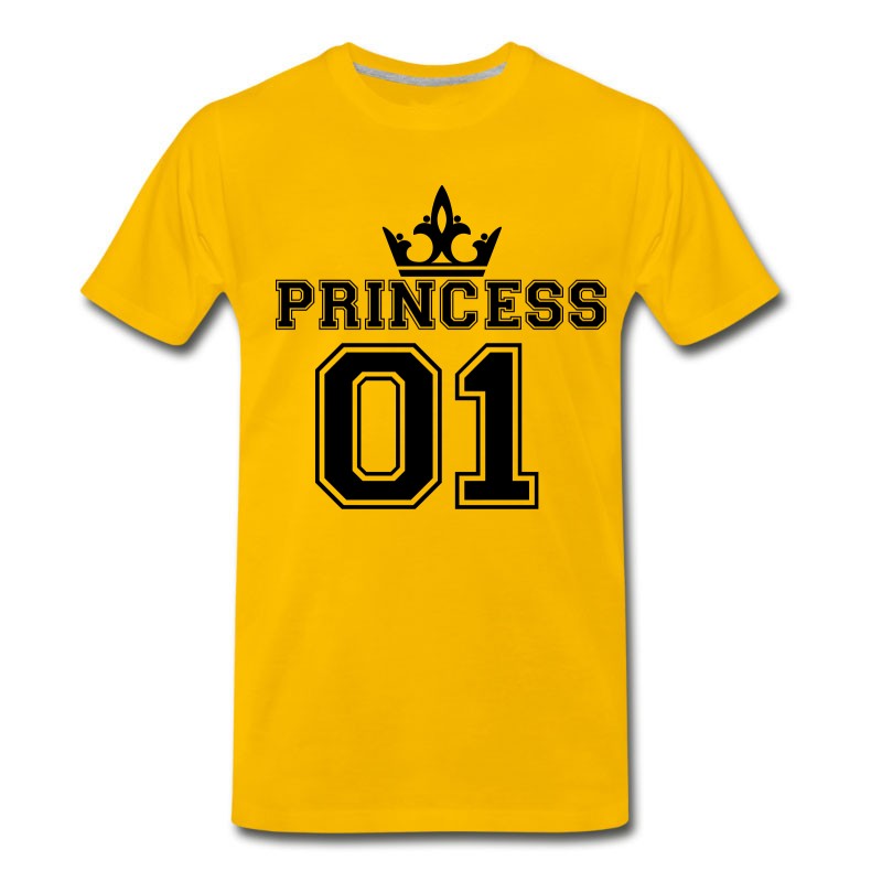 Men's Princess_with_crown_01 T-Shirt