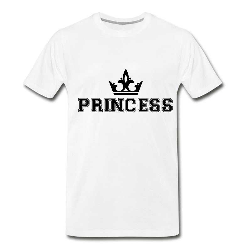 Men's Princess_with_crown1 T-Shirt