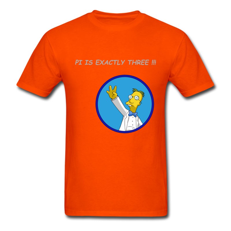 Men's Professor Frink Pi Is Exacty Three!!! T-Shirt