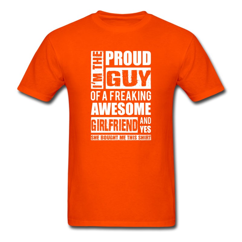 Men's Proud Guy Of A Freaking Awesome Girlfriend T-Shirt