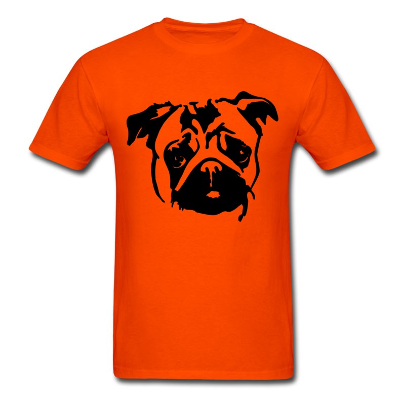 pug t shirt mens