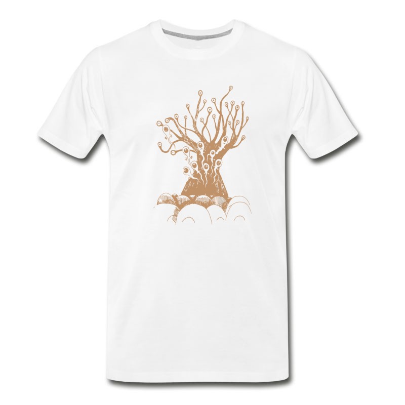 Men's Radiohead Tree Charcoal Grey T-Shirt