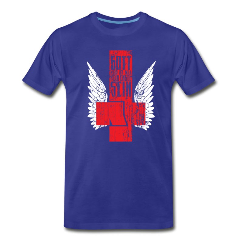Men's Engel Cross Design T-Shirt Pro Tee