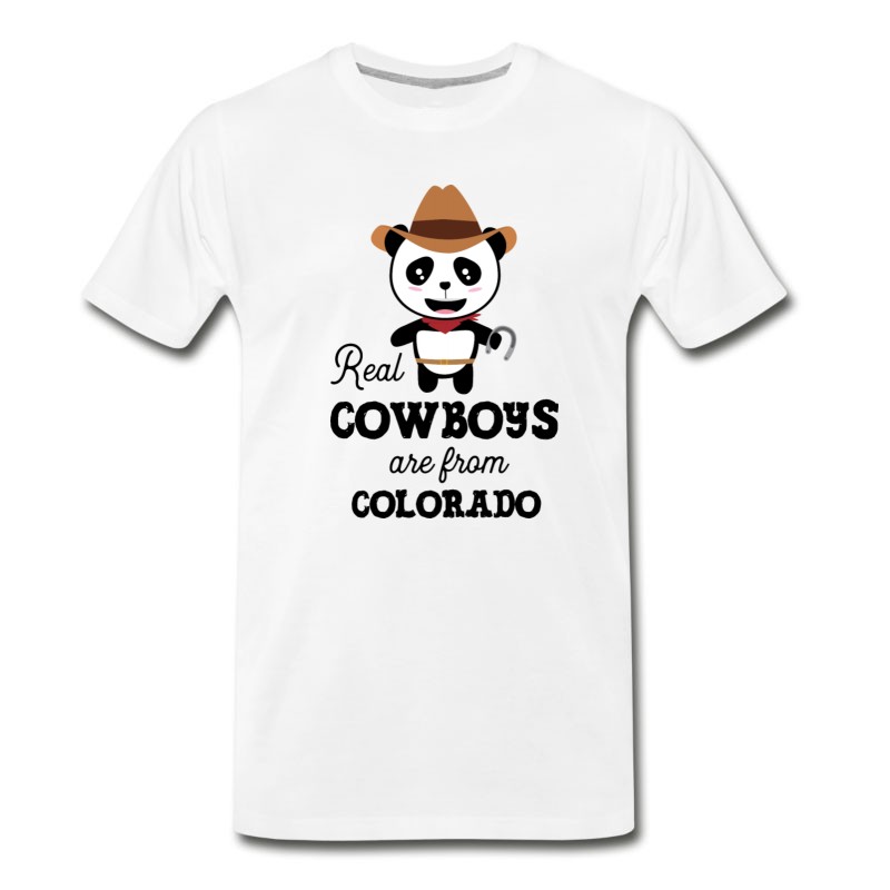 Men's Real Cowboys Are From Colorado Gift T-Shirt