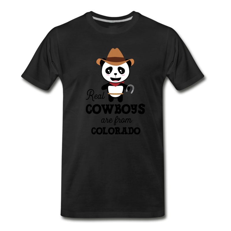 Men's Real Cowboys Are From Colorado Gift T-Shirt