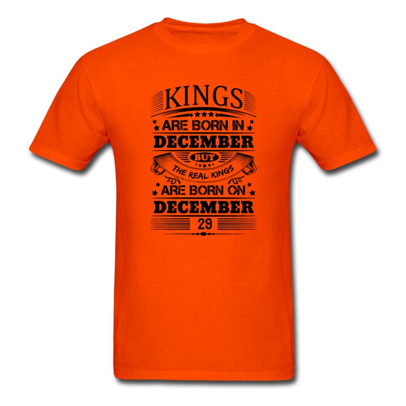 Men's Real Kings Are Born On December 29 T-Shirt