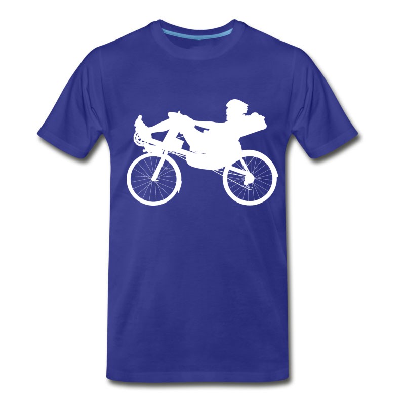 Men's Recumbent Bicycle Bike Cyclist Cycle Biking T-Shirt