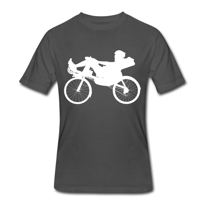 Men's Recumbent Bicycle Bike Cyclist Cycle Biking T-Shirt