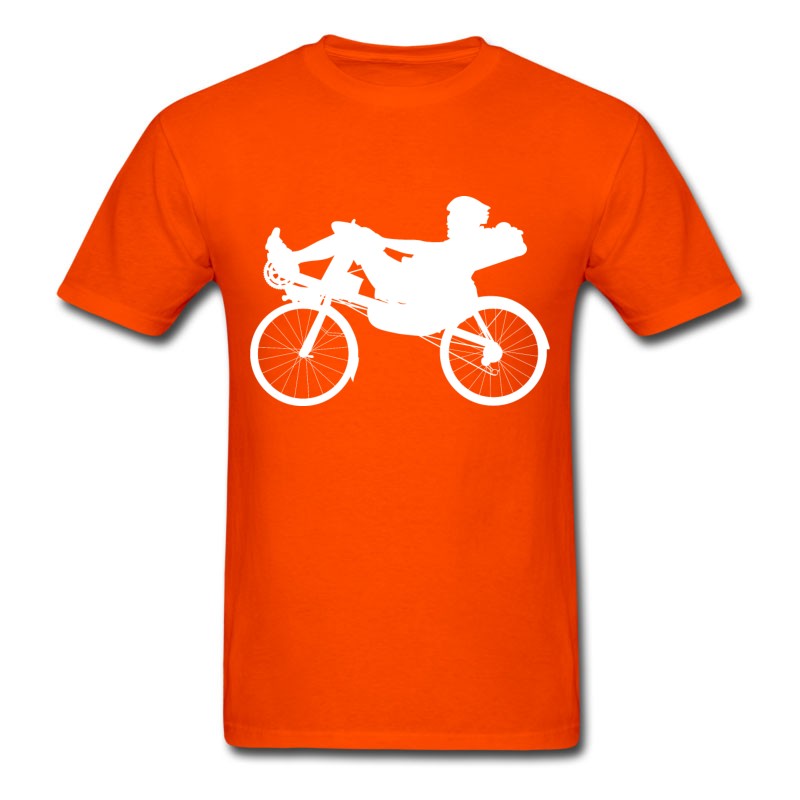 Men's Recumbent Bicycle Bike Cyclist Cycle Biking T-Shirt