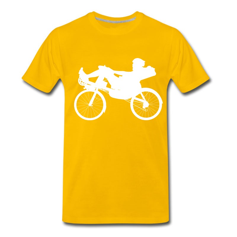 Men's Recumbent Bicycle Bike Cyclist Cycle Biking T-Shirt