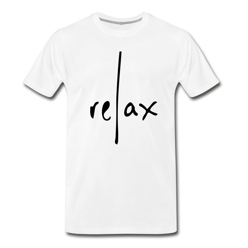 Men's Relax - Attentiveness Mindfulness Typography T-Shirt