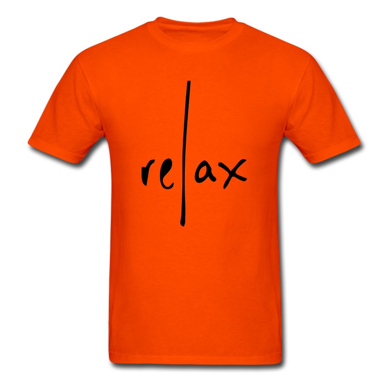 Men's Relax - Attentiveness Mindfulness Typography T-Shirt