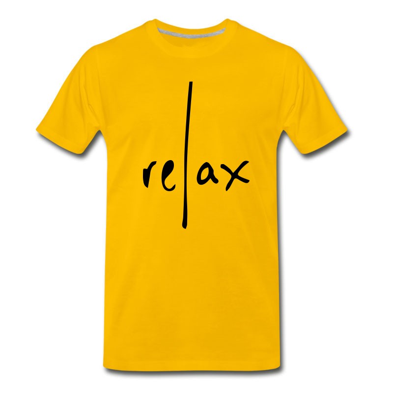 Men's Relax - Attentiveness Mindfulness Typography T-Shirt