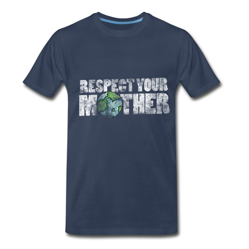 Men's Respect Your Mother Earth Vintage Earth Day T-Shirt