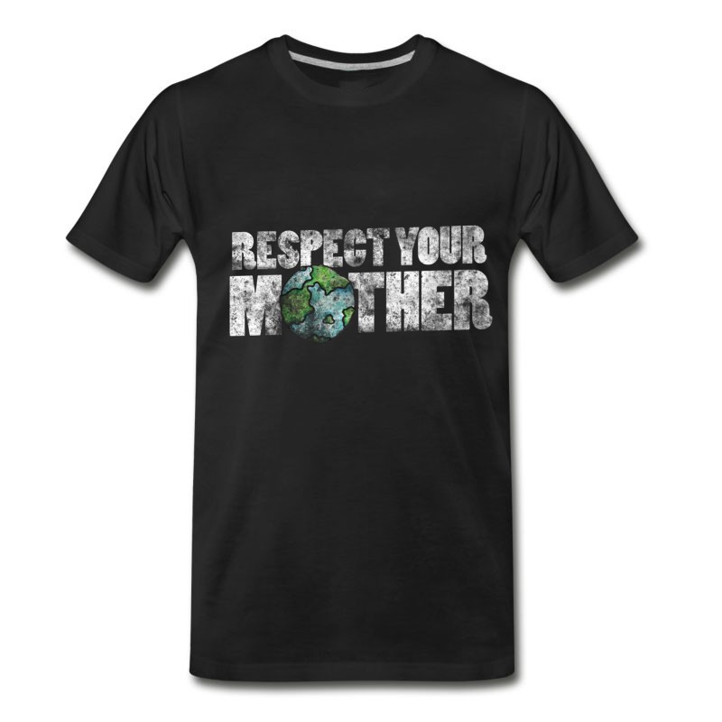 Men's Respect Your Mother Earth Vintage Earth Day T-Shirt