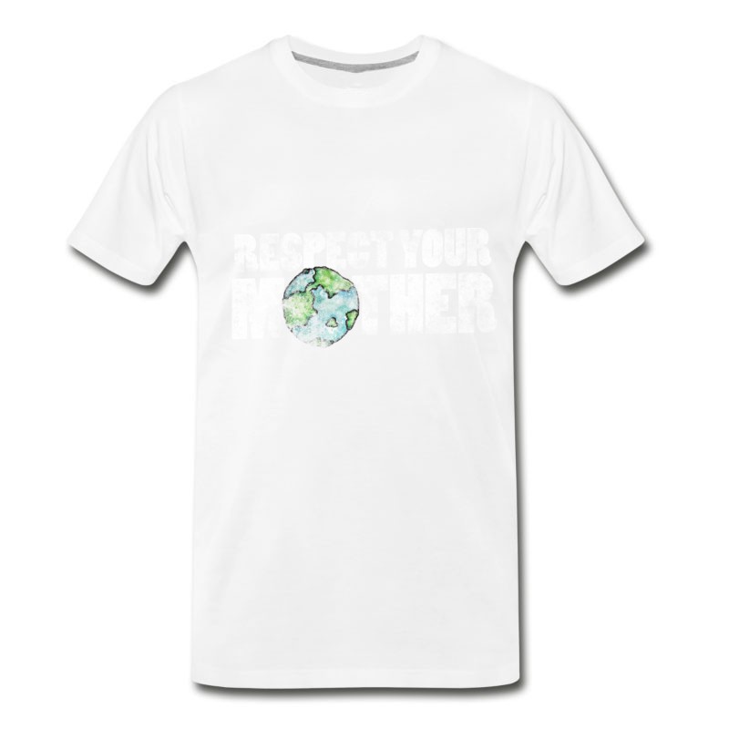 Men's Respect Your Mother Earth Vintage Earth Day T-Shirt