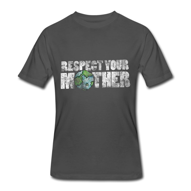 Men's Respect Your Mother Earth Vintage Earth Day T-Shirt