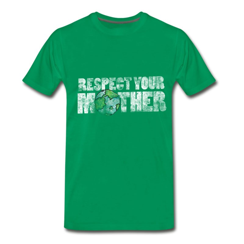 Men's Respect Your Mother Earth Vintage Earth Day T-Shirt