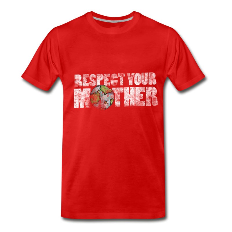 Men's Respect Your Mother Earth Vintage Earth Day T-Shirt