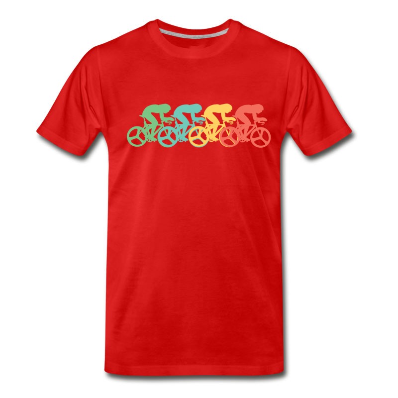 Men's Retro Cycling Pop Art T-Shirt