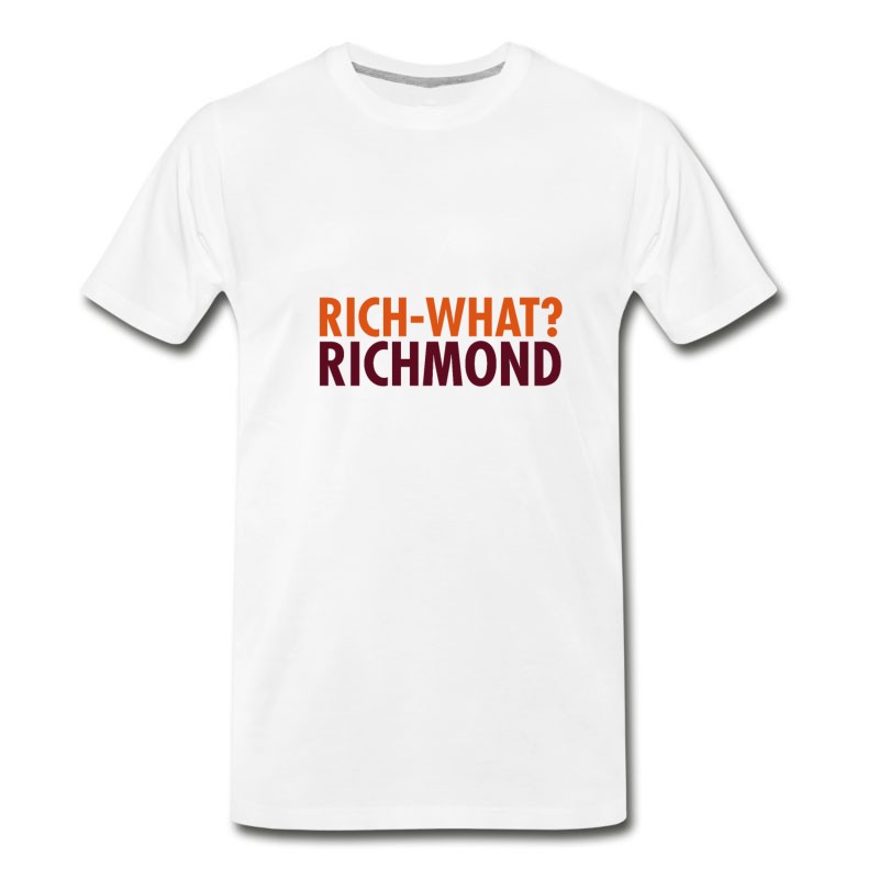 Men's Rich- What? Richmond - Basketball Statement Design T-Shirt