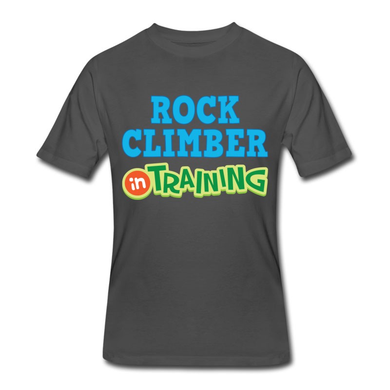 Men's Rock Climber In Training T-Shirt