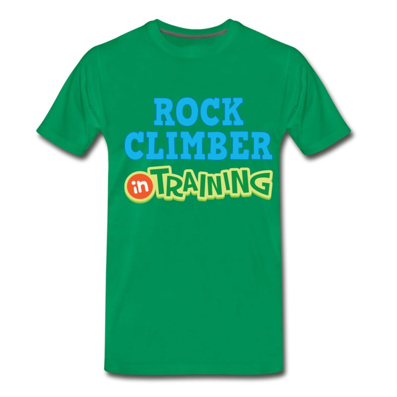 Men's Rock Climber In Training T-Shirt