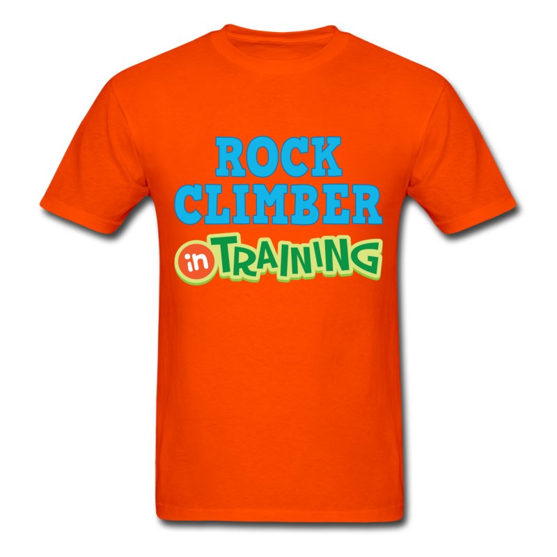 Men's Rock Climber In Training T-Shirt