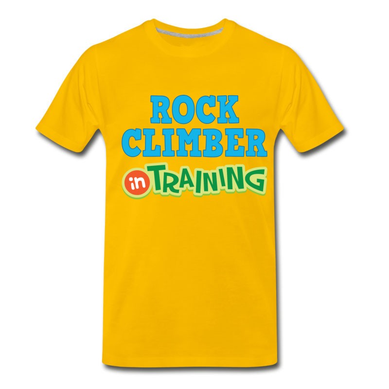 Men's Rock Climber In Training T-Shirt