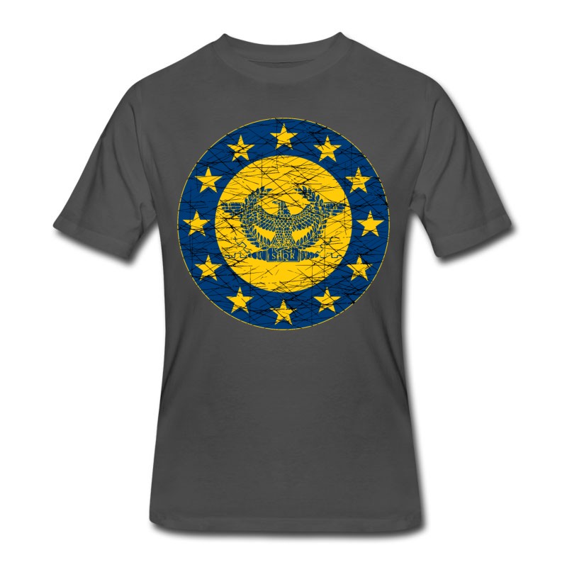 Men's Roman Standard And The EU Flag T-Shirt