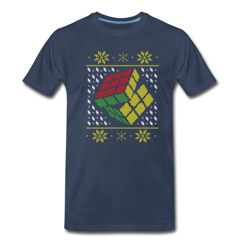 Men's Rubik's Cube Ugly Christmas T-Shirt