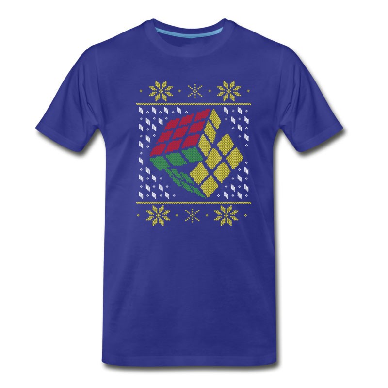 Men's Rubik's Cube Ugly Christmas T-Shirt