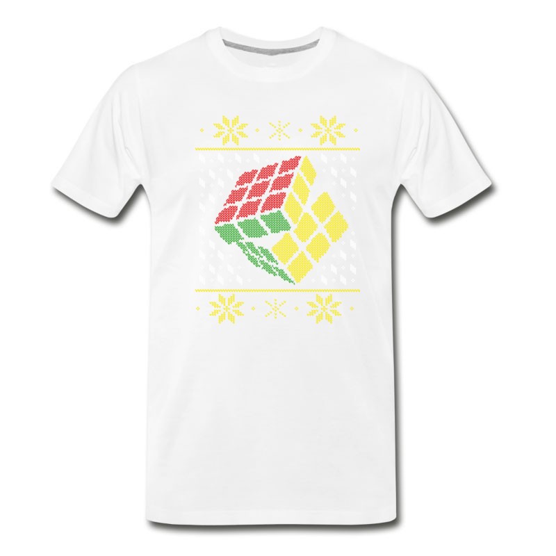 Men's Rubik's Cube Ugly Christmas T-Shirt