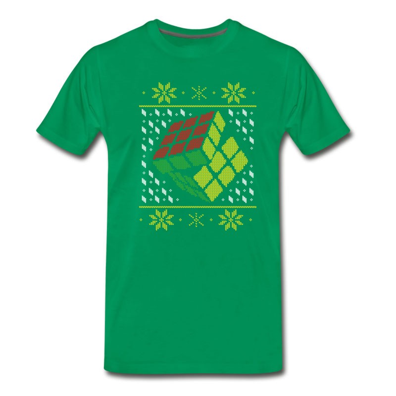 Men's Rubik's Cube Ugly Christmas T-Shirt