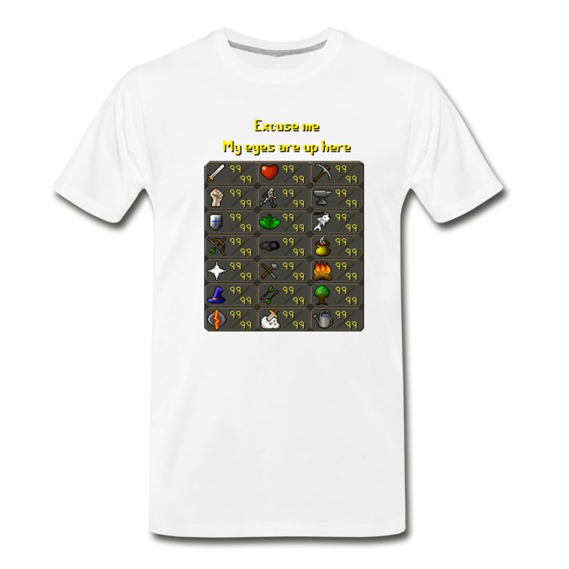 Men's Runescape My Eyes Are Up Here T-Shirt