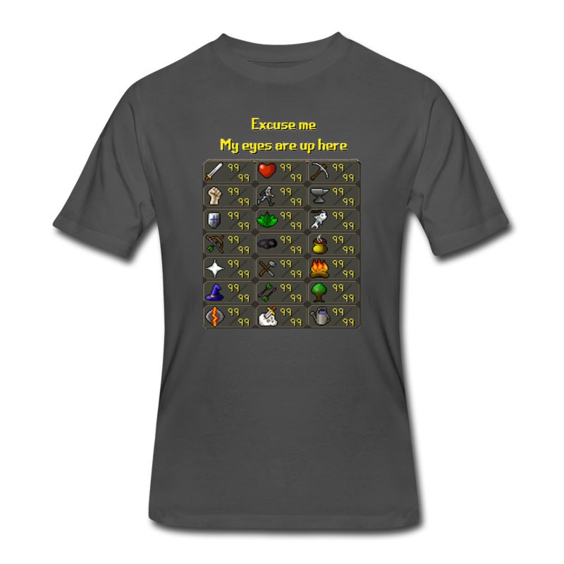 Men's Runescape My Eyes Are Up Here T-Shirt