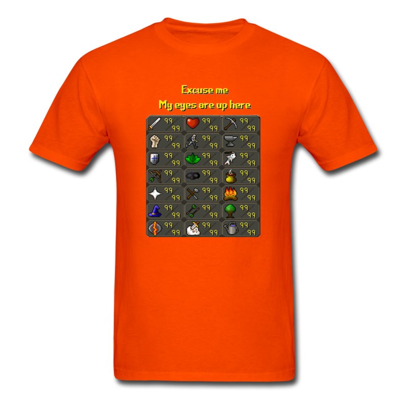 Men's Runescape My Eyes Are Up Here T-Shirt